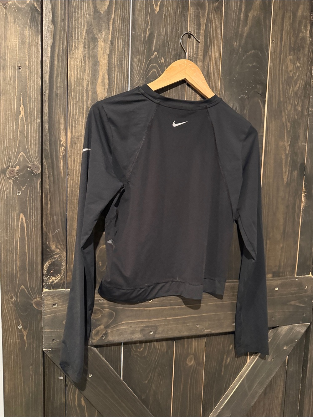 Nike Black Long-Sleeve Dri-FIT Crew Top